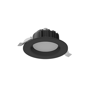 Светодиодный светильник VARTON DL-01 круглый встраиваемый 120x65 мм 11 Вт 4000 K IP54 RAL9005 черный муар